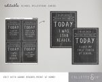 Printable Chalkboard Back to School Sign Pack | Collette &amp; Co®
